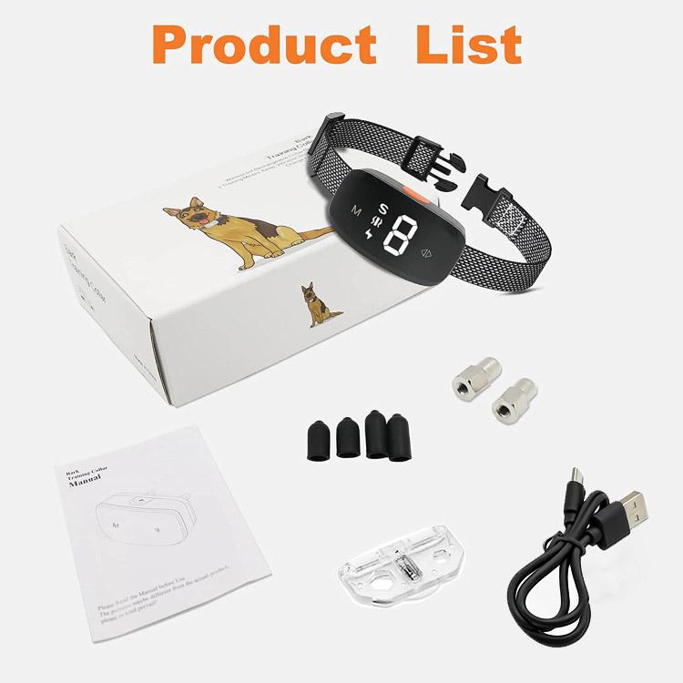 Intelligent Stop Bark Dog Trainer Anti-Barking Pet Supplies - Black