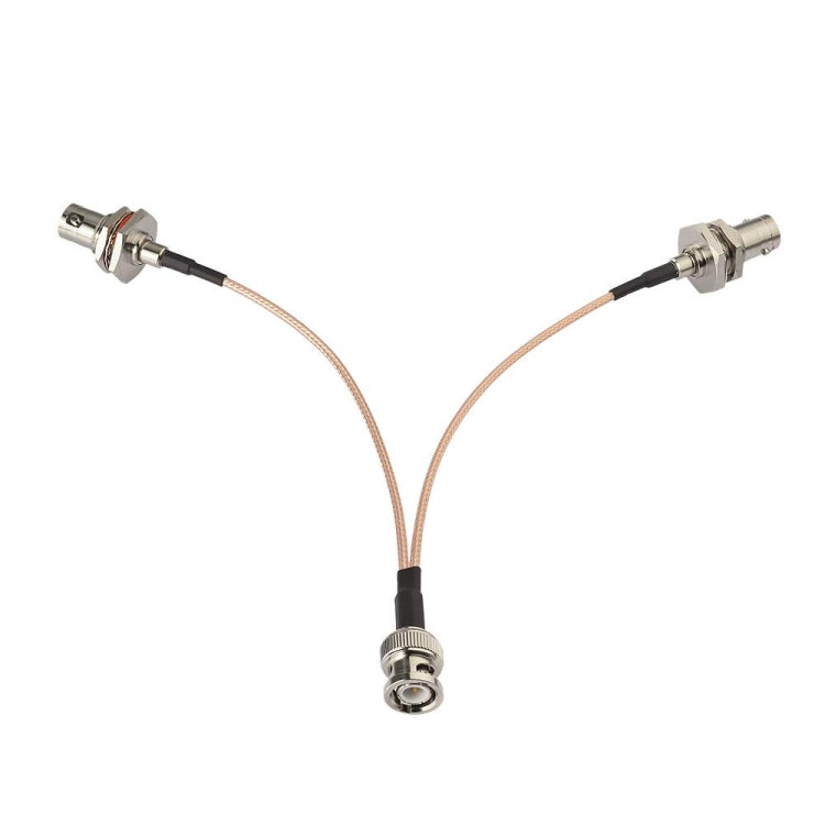 30cm BNC Male To Dual BNC Female RG316 Wire Coaxial Connector