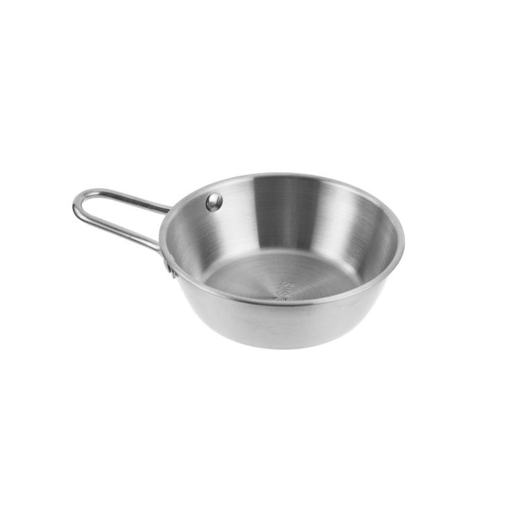 304 Stainless Steel Seasoning Bowl Restaurant Rice Wine Snack Serving Bottle, Model: 12cm With Handle Silver