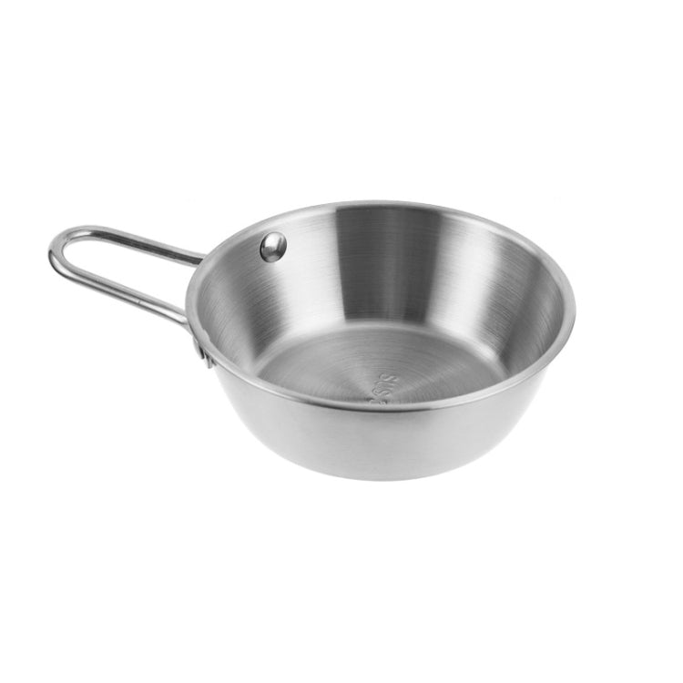 304 Stainless Steel Seasoning Bowl Restaurant Rice Wine Snack Serving Bottle, Model: 14cm With Handle Silver