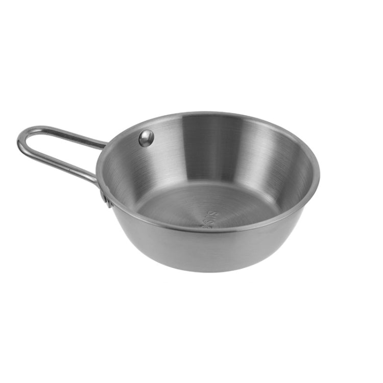 304 Stainless Steel Seasoning Bowl Restaurant Rice Wine Snack Serving Bottle, Model: 17cm With Handle Silver