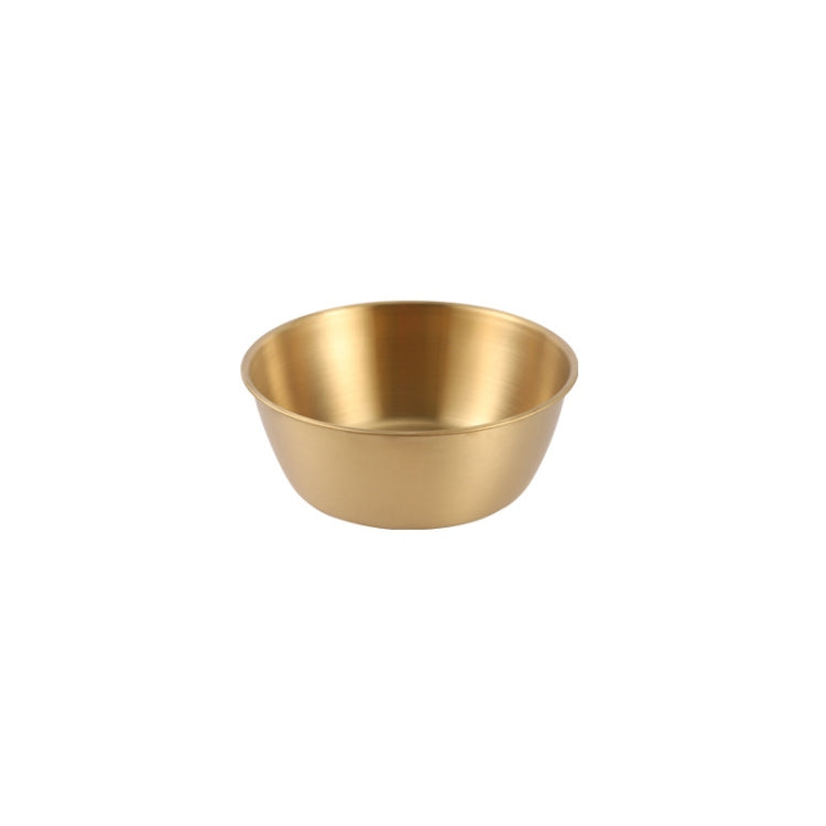 304 Stainless Steel Seasoning Bowl Restaurant Rice Wine Snack Serving Bottle, Model: 10.5cm Without Handle Gold