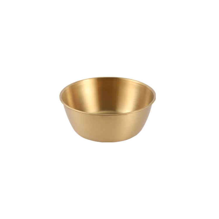 304 Stainless Steel Seasoning Bowl Restaurant Rice Wine Snack Serving Bottle, Model: 12cm Without Handle Gold