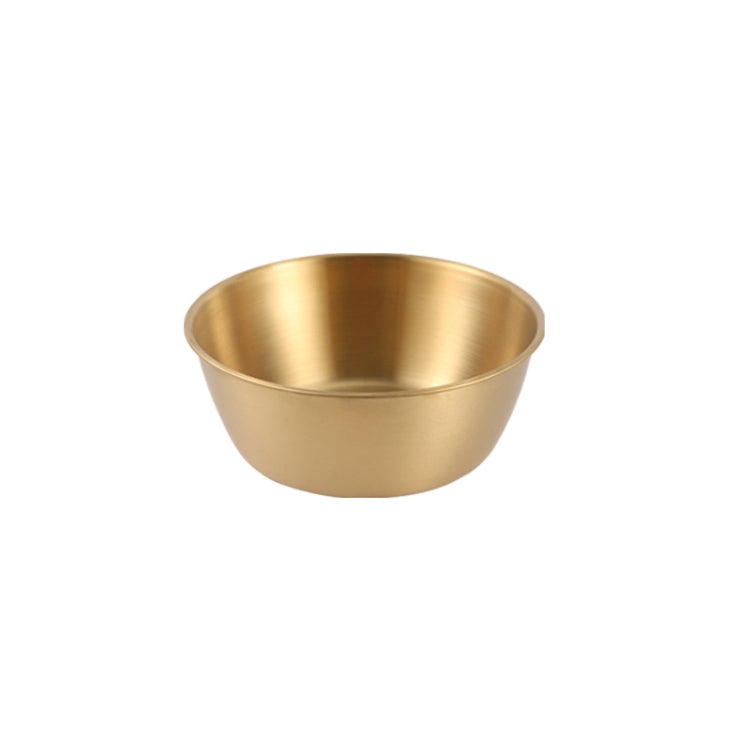 304 Stainless Steel Seasoning Bowl Restaurant Rice Wine Snack Serving Bottle, Model: 13cm Without Handle Gold