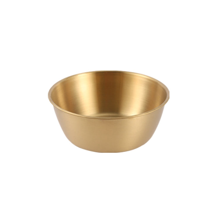 304 Stainless Steel Seasoning Bowl Restaurant Rice Wine Snack Serving Bottle, Model: 14cm Without Handle Gold