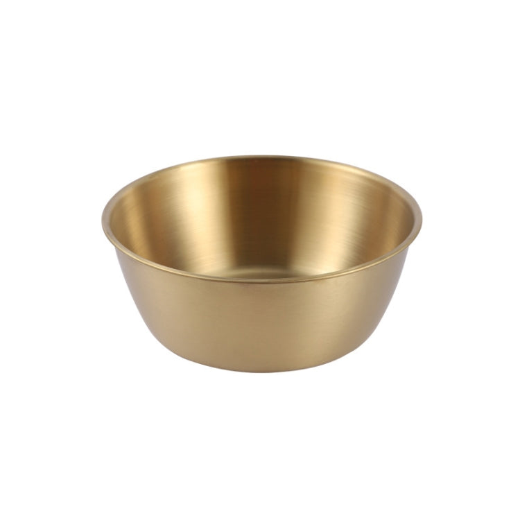 304 Stainless Steel Seasoning Bowl Restaurant Rice Wine Snack Serving Bottle, Model: 17cm Without Handle Gold