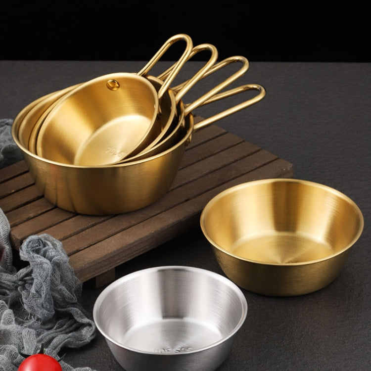 304 Stainless Steel Seasoning Bowl Restaurant Rice Wine Snack Serving Bottle, Model: 12cm Without Handle Silver