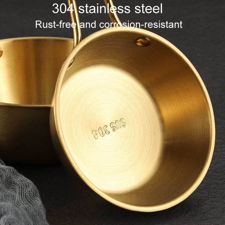 304 Stainless Steel Seasoning Bowl Restaurant Rice Wine Snack Serving Bottle, Model: 12cm With Handle Silver