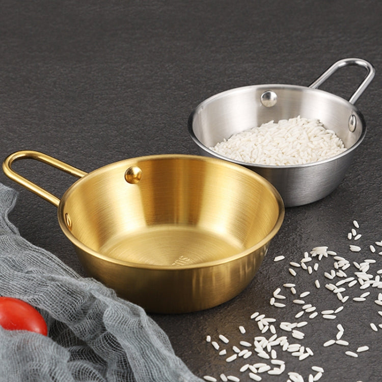 304 Stainless Steel Seasoning Bowl Restaurant Rice Wine Snack Serving Bottle, Model: 12cm With Handle Silver