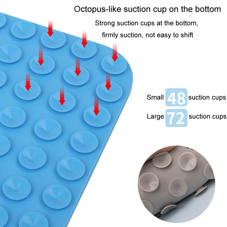 Suction Cup Silicone Pet Licking Pad Dog Anti-Choking Slow Feeding Bowl, Color: Small  - Blue