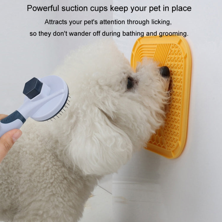 Suction Cup Silicone Pet Licking Pad Dog Anti-Choking Slow Feeding Bowl, Color: Small  - Gray