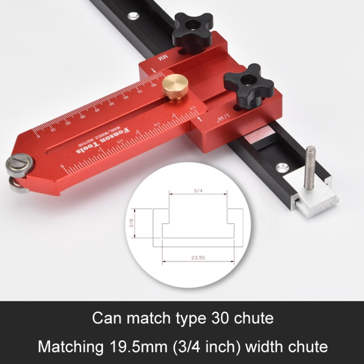 Fonson Woodworking Roller Table Saw Thin Cutting Board Guide Stopper, Model: GD704B