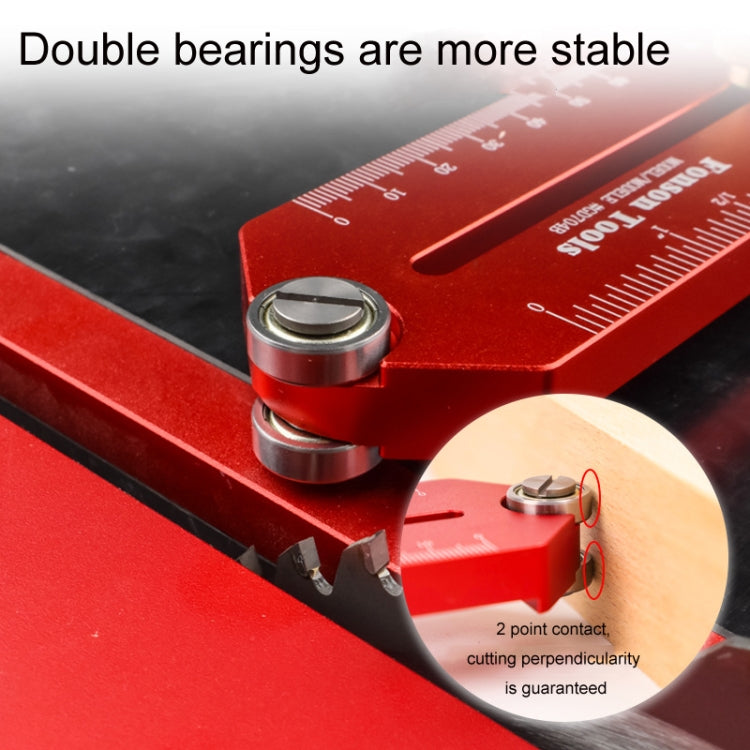 Fonson Woodworking Roller Table Saw Thin Cutting Board Guide Stopper, Model: GD704B