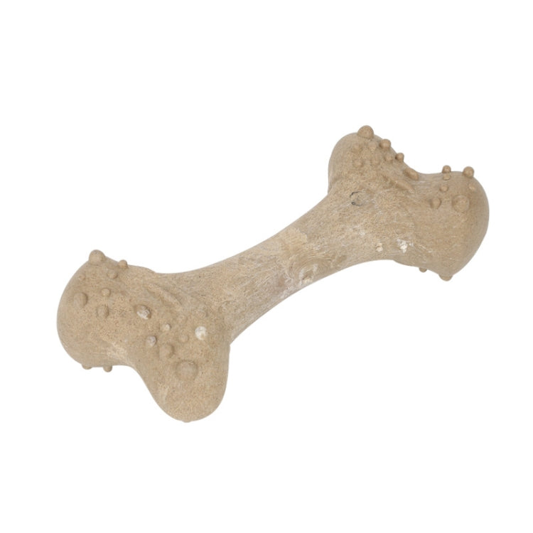 Pet Teething Bone Toy Dogs Chewing Teething Sticks Resistant Biting Interactive Training Supplies - Wood Color