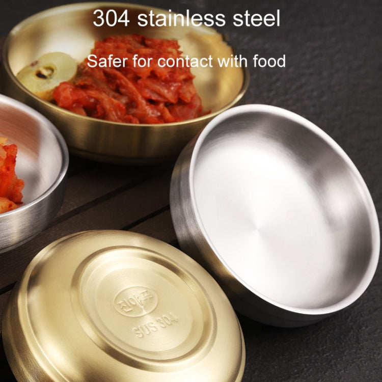 304 Stainless Steel Sauce Dish Kitchen Grill Seasoning Dish Cutlery, Model: 13cm Silver