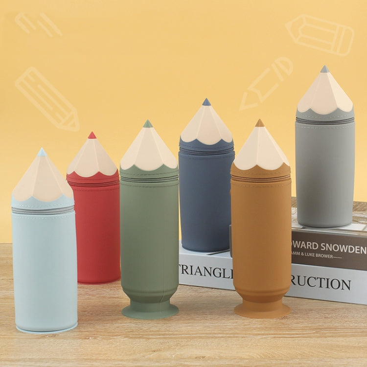 Silicone Pen Pouch Large Capacity Dirty Resistant Storage Stationery Case Pencil Case For Pupils