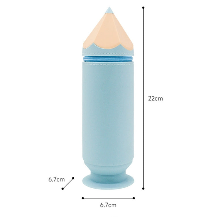 Silicone Pen Pouch Large Capacity Dirty Resistant Storage Stationery Case Pencil Case For Pupils