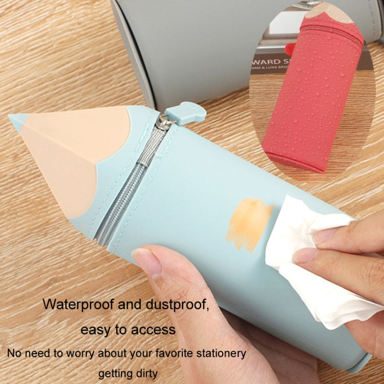 Silicone Pen Pouch Large Capacity Dirty Resistant Storage Stationery Case Pencil Case For Pupils