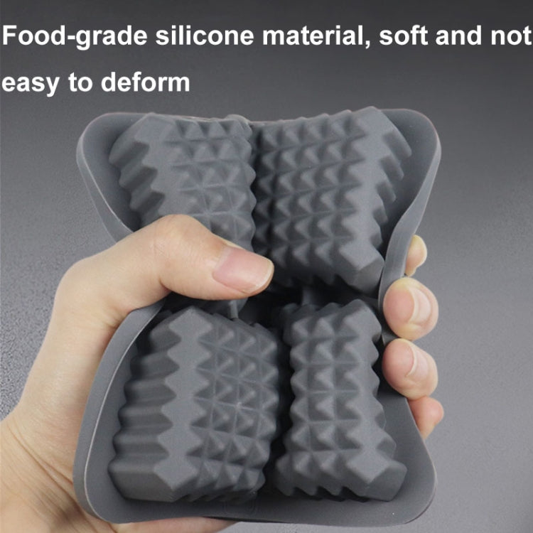 Bar Home Baking Silicone Ice Mold Whiskey Ice Box, Color: Dark Blue Round