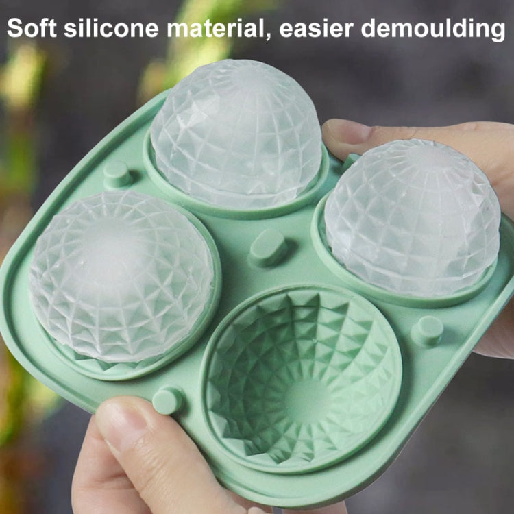 Bar Home Baking Silicone Ice Mold Whiskey Ice Box, Color: Dark Blue Round