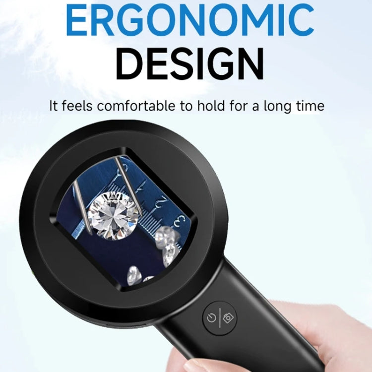Digital Microscope Handheld High-Definition Electronic Magnifier - Black