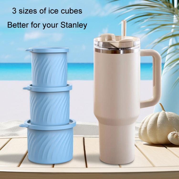 For Stanley Water Cup Silicone Ice Mould Ice Cubes Easy Release, Color: 1st Blue