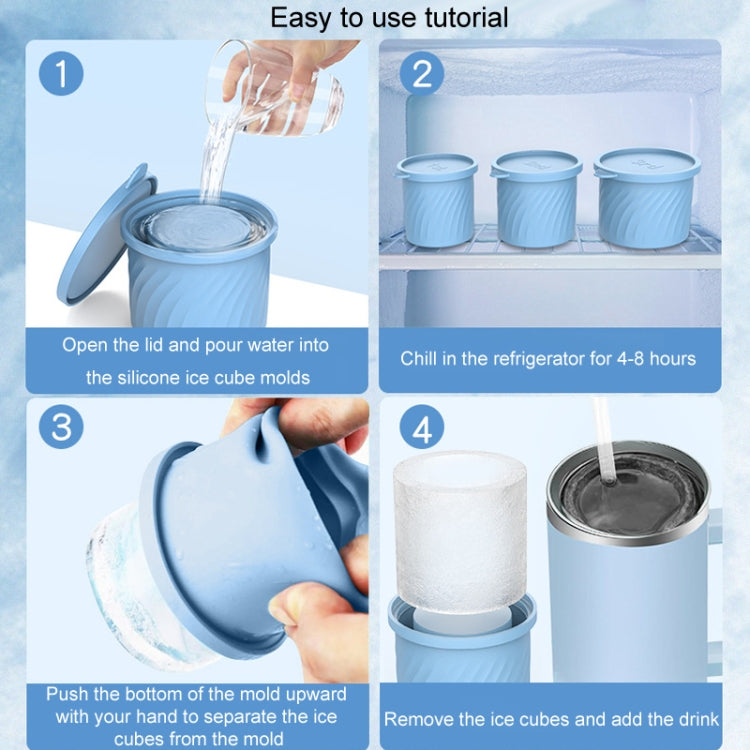For Stanley Water Cup Silicone Ice Mould Ice Cubes Easy Release, Color: 1st Pink
