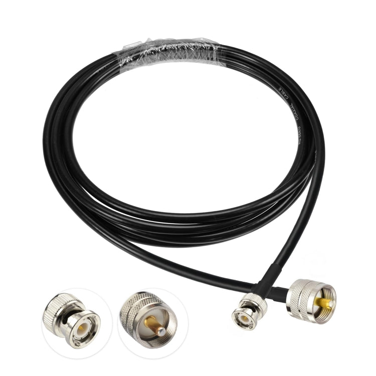 5m BNC Male To UHF Male RG58 Adapter Cable