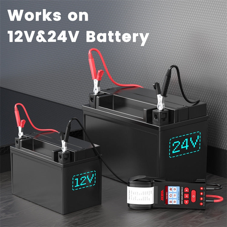 ANCEL 12V/24V Printer-Type Car Battery Tester Battery Power CCA Internal Resistance Life Detector - BST600