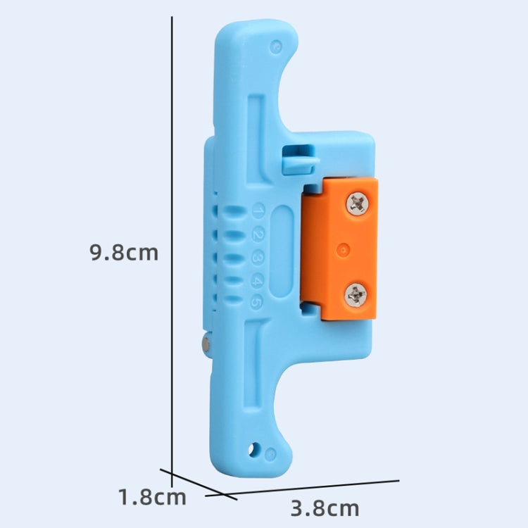 1.9-3.0mm Fiber Optic Tube Unbundle Skylight Longitudinal Cable Unbundling Knife - Blue