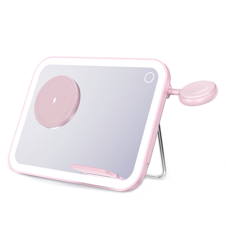 7.5W 3-in-1 MagSafe Magnetic Folding LED Makeup Mirror Night Light Wireless Charger