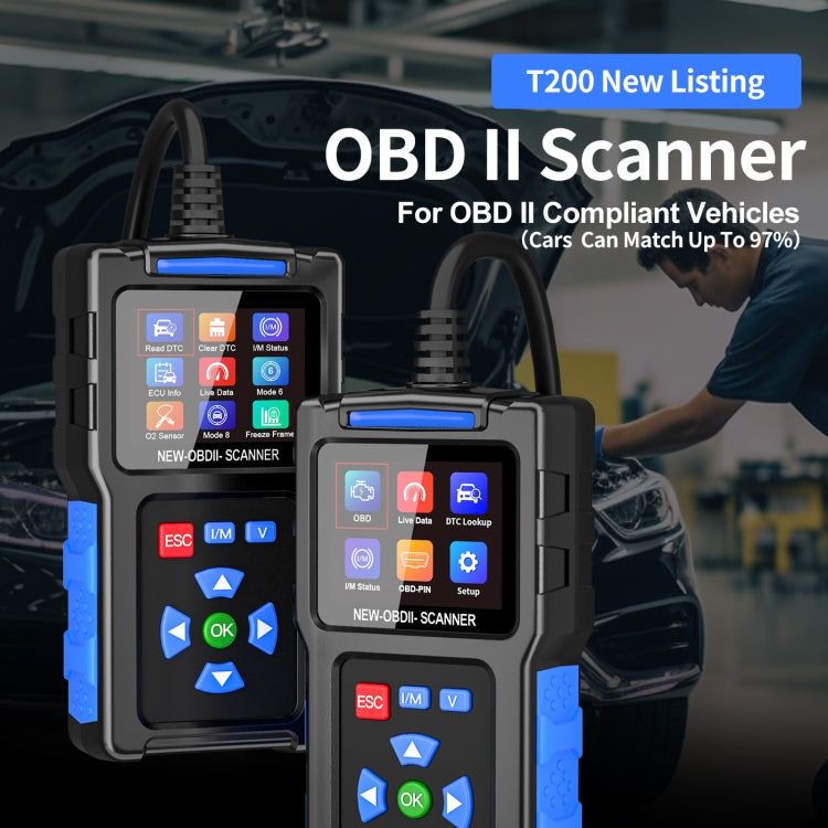 Automobile Fault Diagnostic Instrument OBD2 Engine Tester ELM327 - T200
