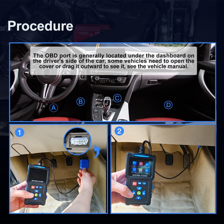 Automobile Fault Diagnostic Instrument OBD2 Engine Tester ELM327 - T200