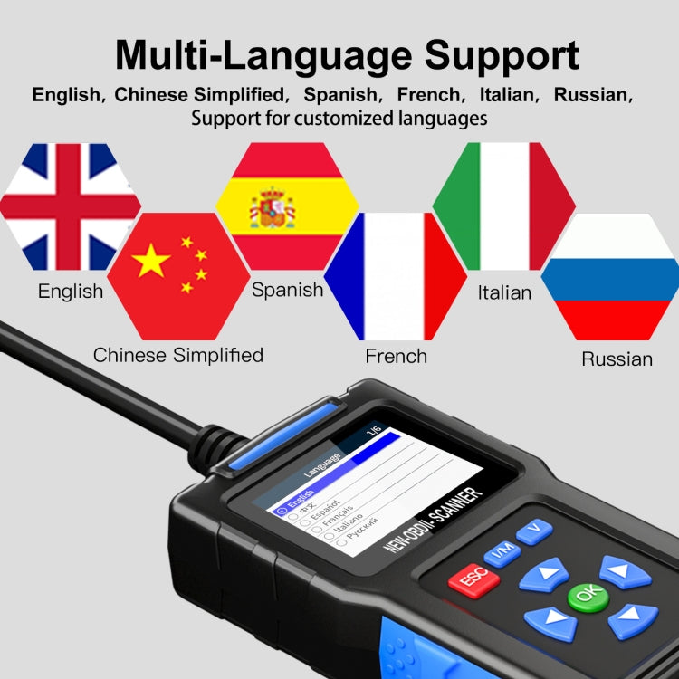 Automobile Fault Diagnostic Instrument OBD2 Engine Tester ELM327 - T200