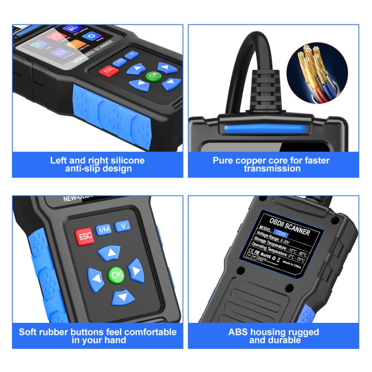 Automobile Fault Diagnostic Instrument OBD2 Engine Tester ELM327 - T200