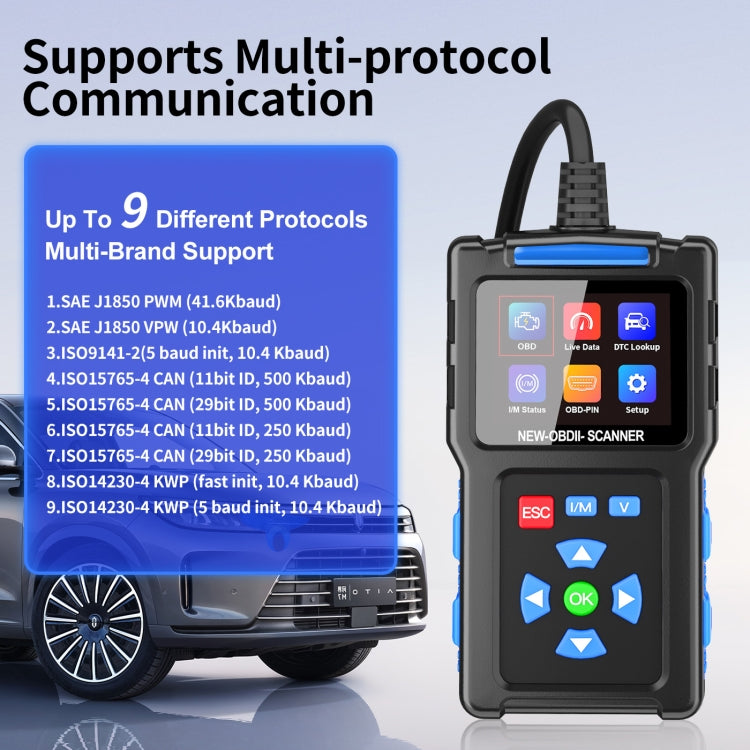 Automobile Fault Diagnostic Instrument OBD2 Engine Tester ELM327 - T200