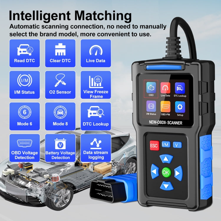 Automobile Fault Diagnostic Instrument OBD2 Engine Tester ELM327 - T200