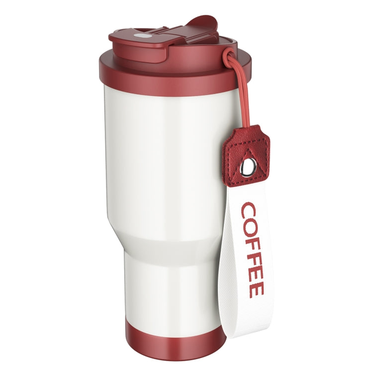 Stainless Steel Car Coffee Mug Double-Wall Vacuum Keep Cold Insulated Cup With Lanyard, Capacity: 600ml