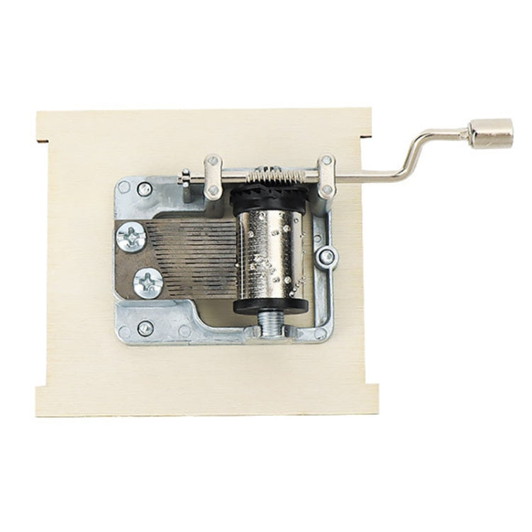 Wooden Hand-cranked Music Box DIY Children Invention Eight-tone Box Technology Teaching Aids