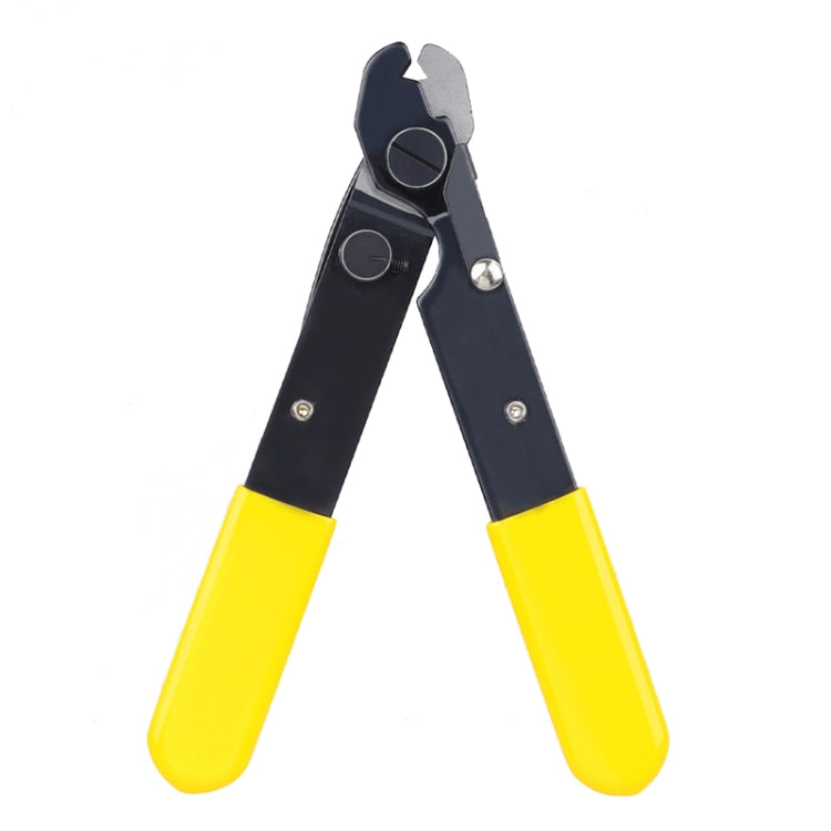 Fiber Optic Single Jaw Miller Pliers Cable Coating Stripper - Yellow
