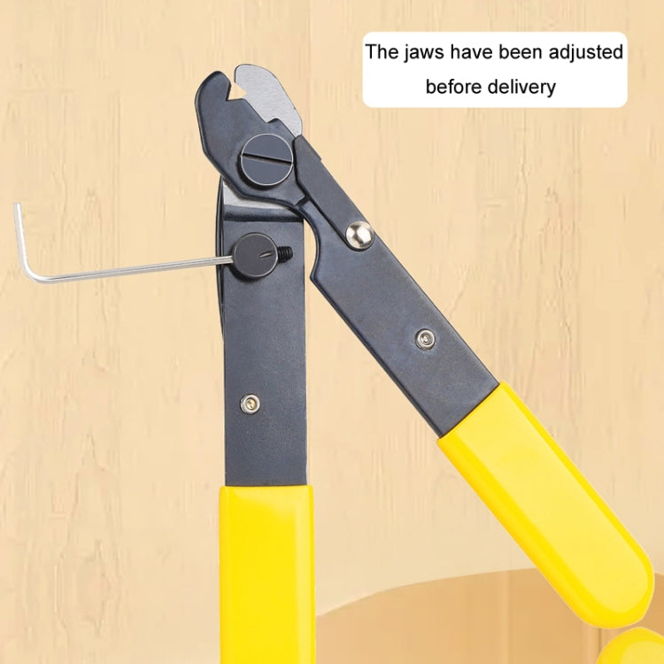 Fiber Optic Single Jaw Miller Pliers Cable Coating Stripper - Yellow