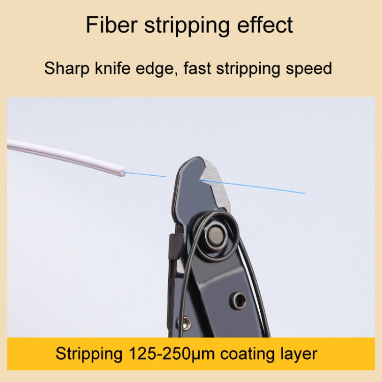 Fiber Optic Single Jaw Miller Pliers Cable Coating Stripper - Yellow