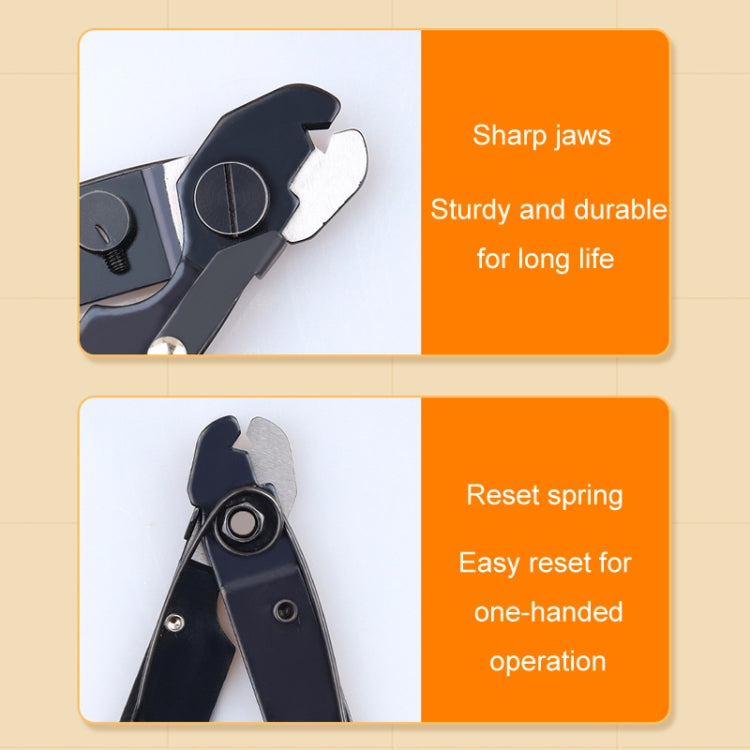 Fiber Optic Single Jaw Miller Pliers Cable Coating Stripper - Yellow