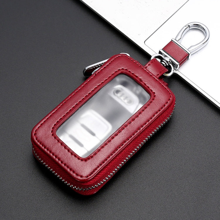 Car Remote Control Universal Visible Zipper Key Case