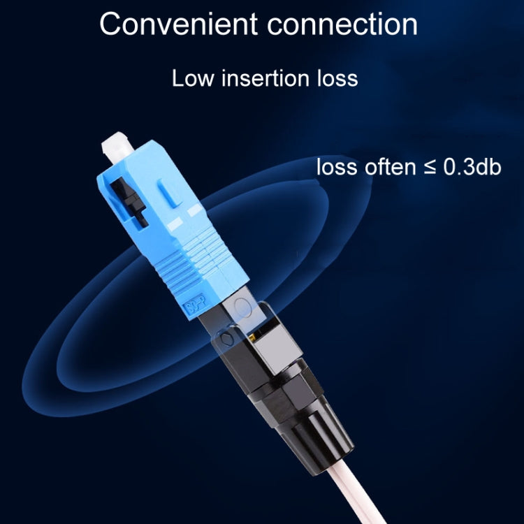 60mm 10pcs SC-UPC Telecom Grade FTTH Connector Pre-Embedded Cold Splice Coupler