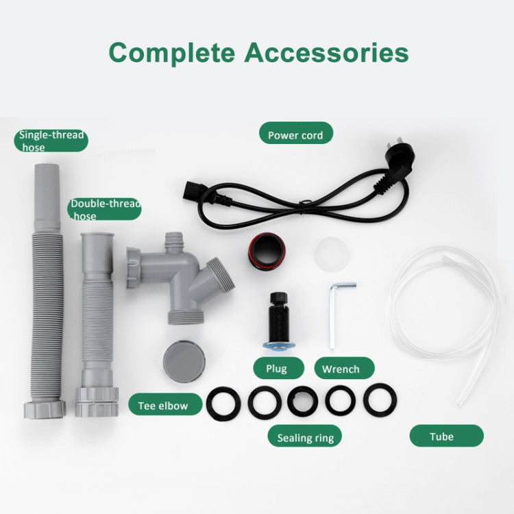 550W EU Plug Food Garbage Disposer 7 Levels Grinding Connectable For Dishwasher