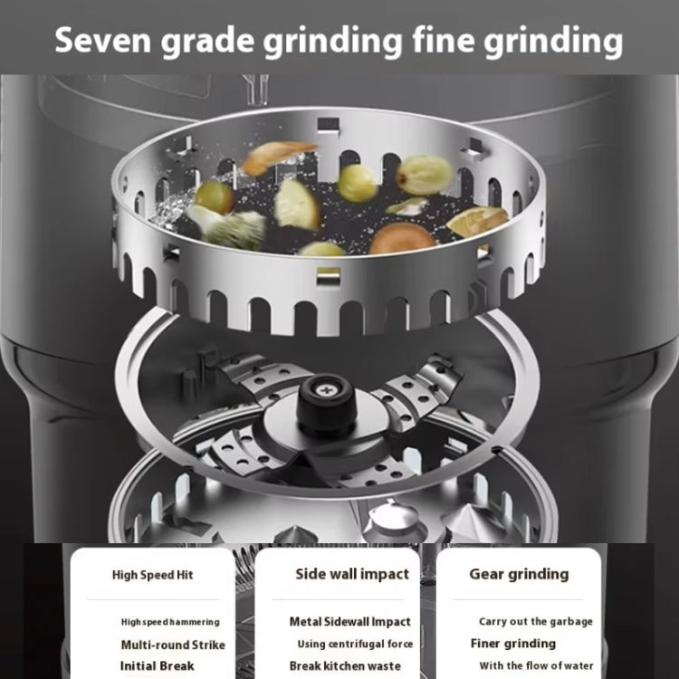 550W EU Plug Food Garbage Disposer 7 Levels Grinding Connectable For Dishwasher