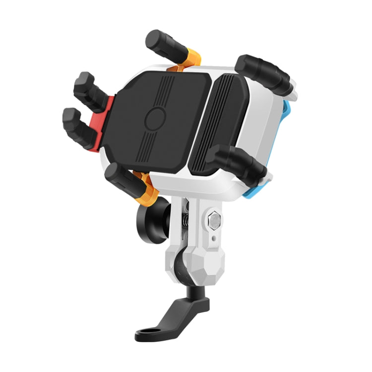 Colorful Motorcycle Shock-absorbing Navigation Mobile Phone Holder - Mirror Mount