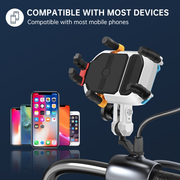 Colorful Motorcycle Shock-absorbing Navigation Mobile Phone Holder - Mirror Mount