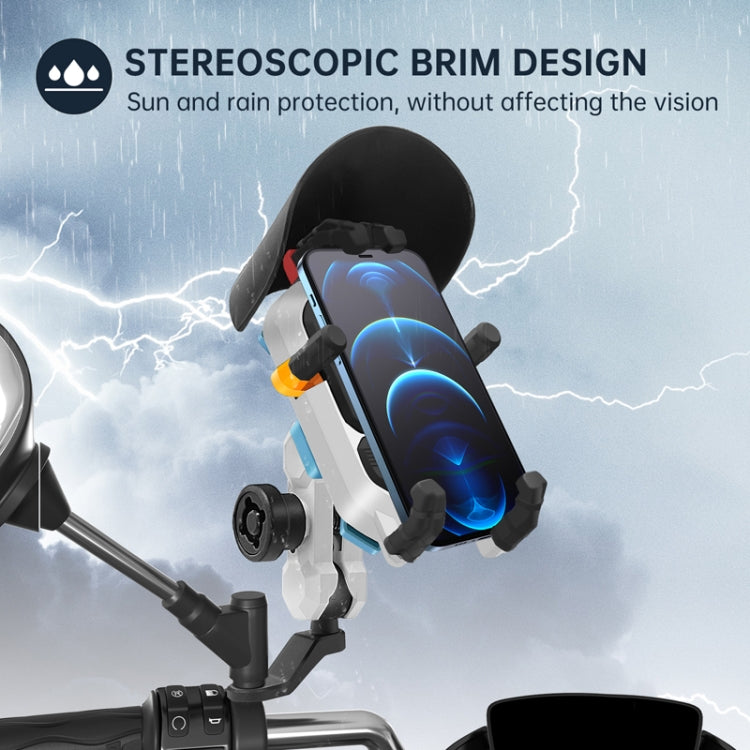 Colorful Motorcycle Shock-absorbing Navigation Mobile Phone Holder - Mirror Mount
